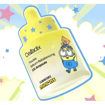 Celladix Trouble Sebum Rebalancing 131 Ampoule 30ml + Minions Keyring K-Beauty
